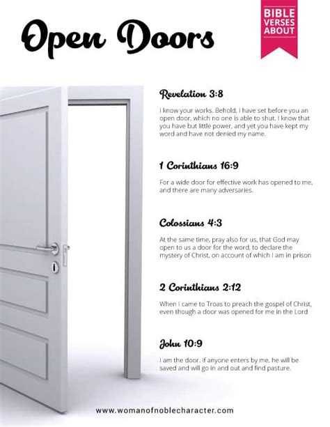 Open the door Definition & Meaning .
